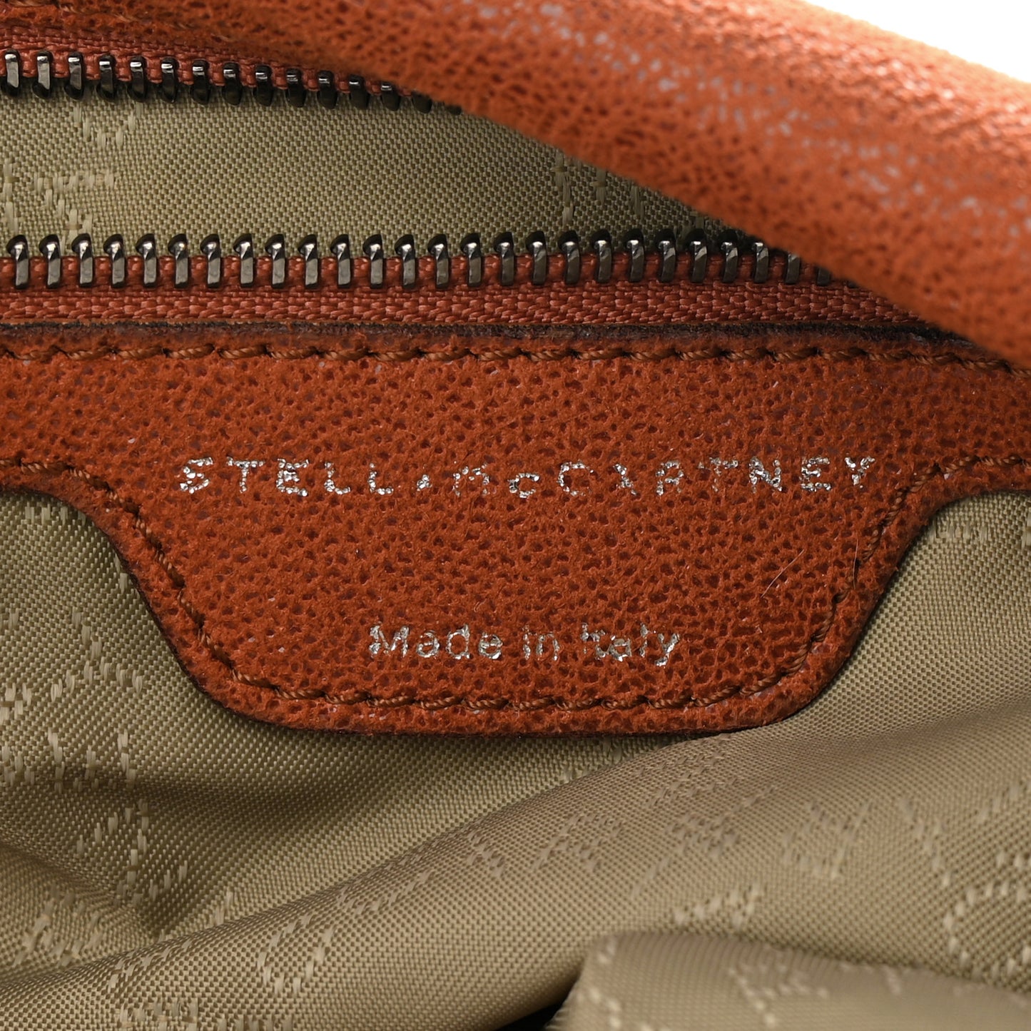 Shaggy Deer Falabella Fold Over Tote Orange