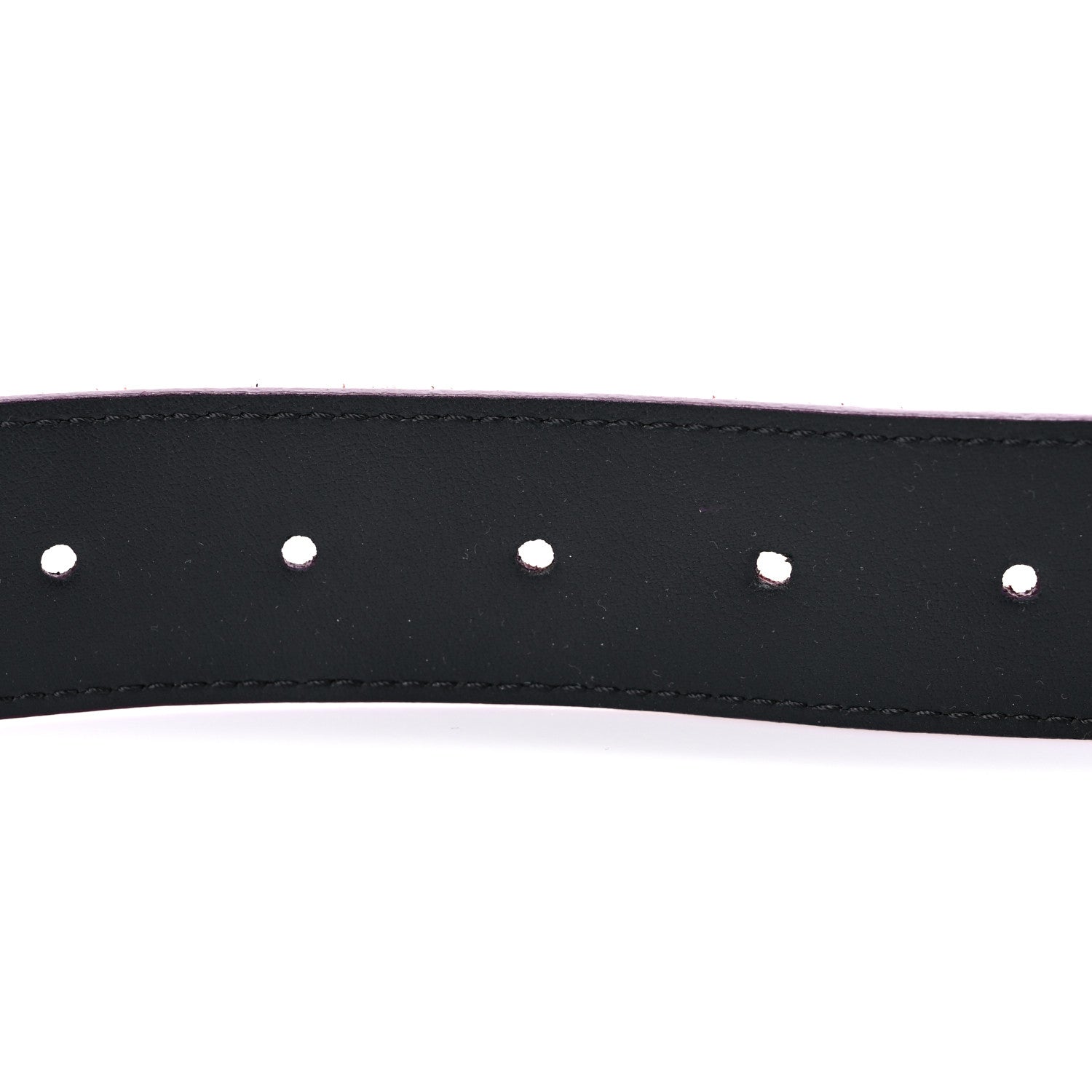 Louis Vuitton Suede Calfskin Mini Damier Belt 100 40 Bordeaux 6 of 6