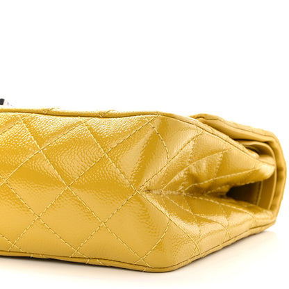 Chanel Patent Caviar Quilted 2.55 Reissue 226 Flap Yellow 10 of 14