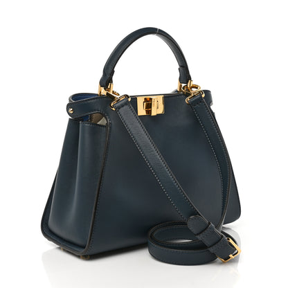 Fendi Vitello Tahiti Nappa Medium Peekaboo Iconic Essentially Satchel Notturno Grigio Polvere Nebula 3 of 8