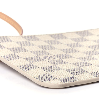 Louis Vuitton Damier Azur Neverfull MM GM Pochette Rose Ballerine 7 of 9