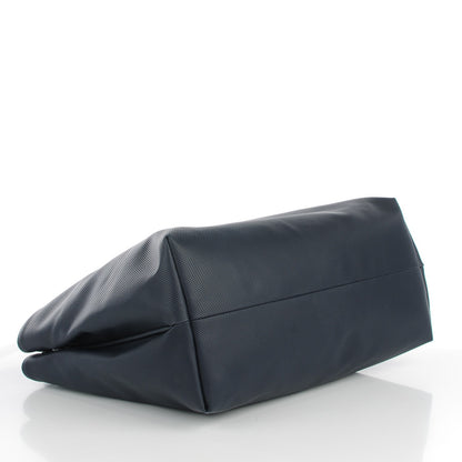 Bottega Veneta Rubberized Canvas Marco Polo Tote Dark Navy 4 of 8
