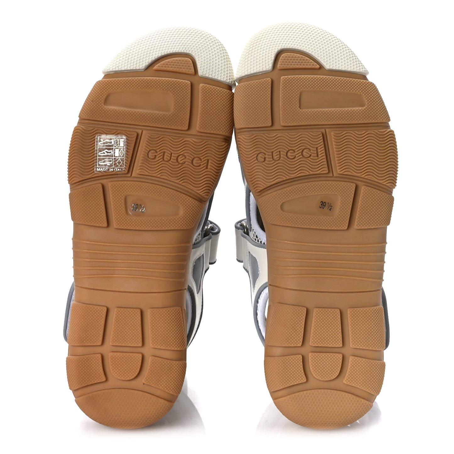 Mesh Fabric Tinsel Sport Sandals 39.5 White Silver