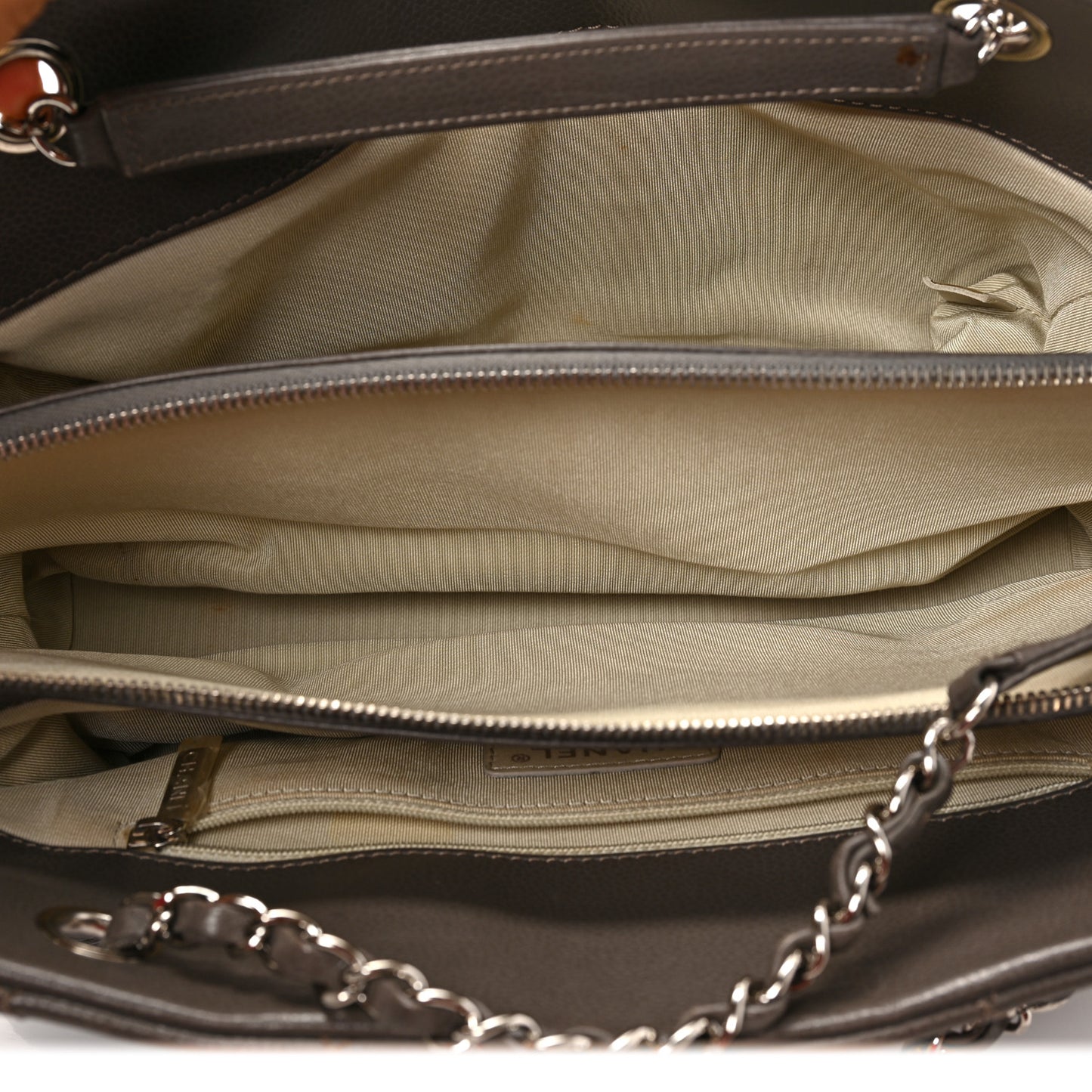 Caviar Quilted Timeless CC Shopping Tote Grey