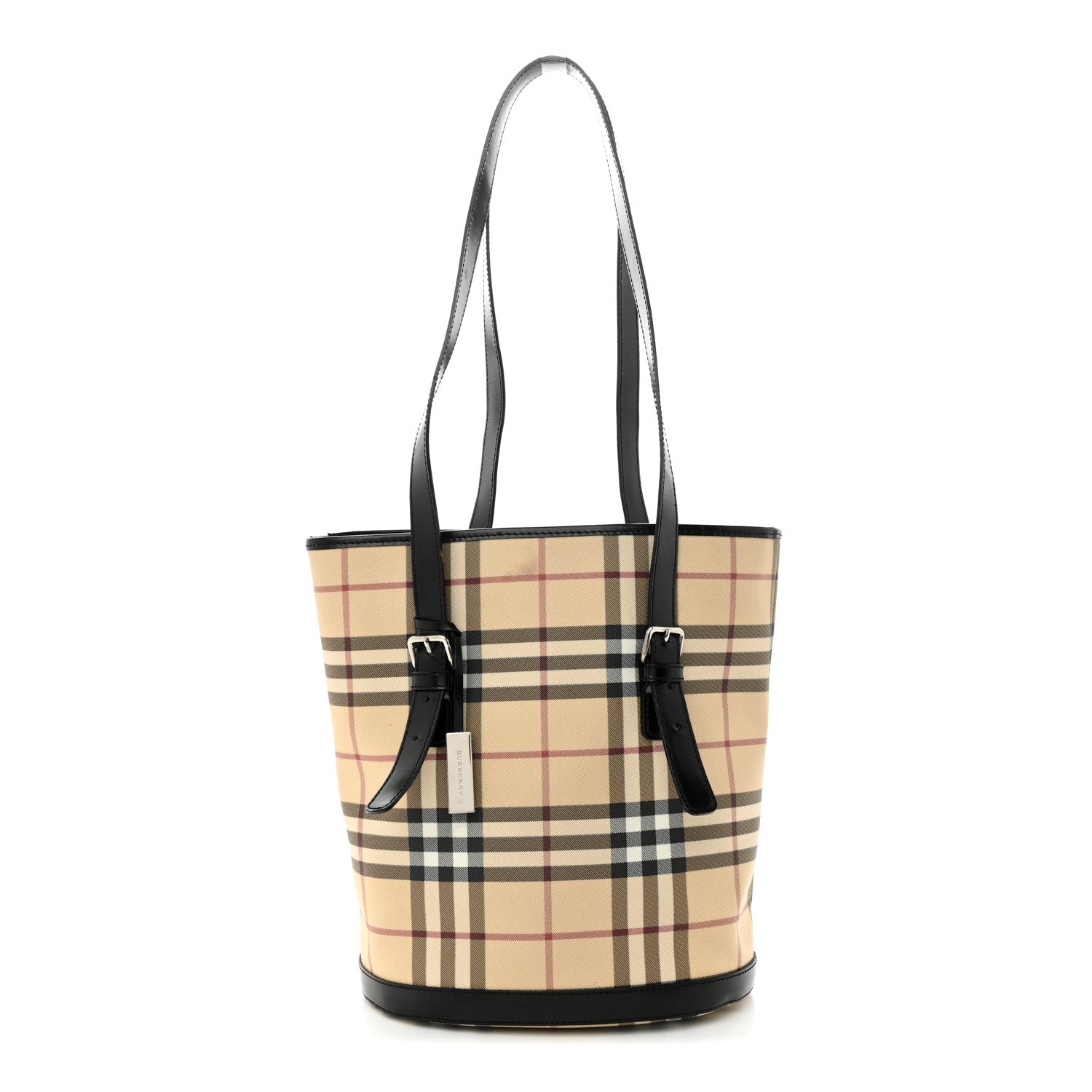 Burberry House Check Bucket Bag Black 1 of 13