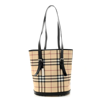Burberry House Check Bucket Bag Black 1 of 13