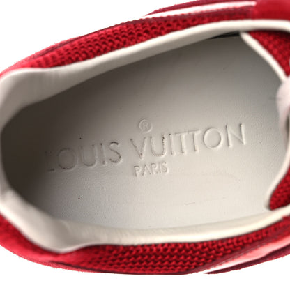 Louis Vuitton Suede Calfskin Run Away Sneakers 36 Rouge 8 of 8