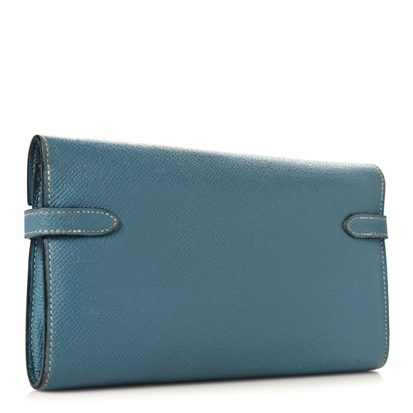 Epsom Kelly Longue Wallet Blue Jean