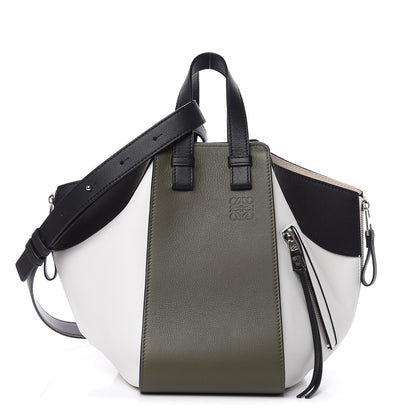 Loewe Calfskin Medium Hammock Shoulder Bag Khaki Green Soft White 1 of 11