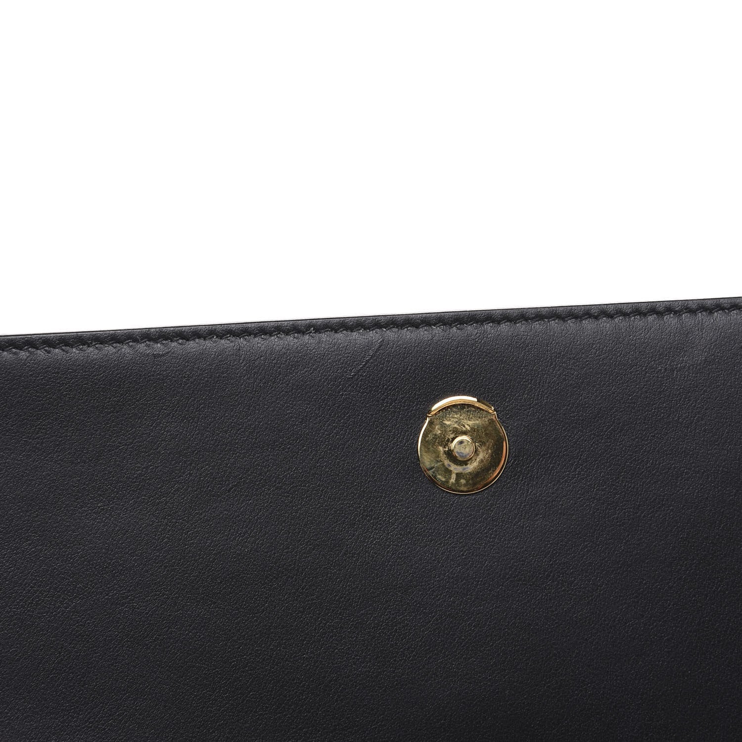 Saint Laurent Calfskin Crocodile Embossed Kate Monogram Tassel Chain Wallet Black 6 of 8