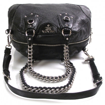 Prada Cervo Lux Chain Shoulder Bag Black 6 of 12