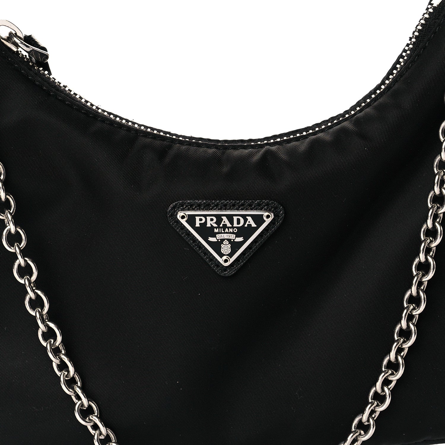 Prada Nylon Re-Edition 2005 Shoulder Bag Black 8 of 11