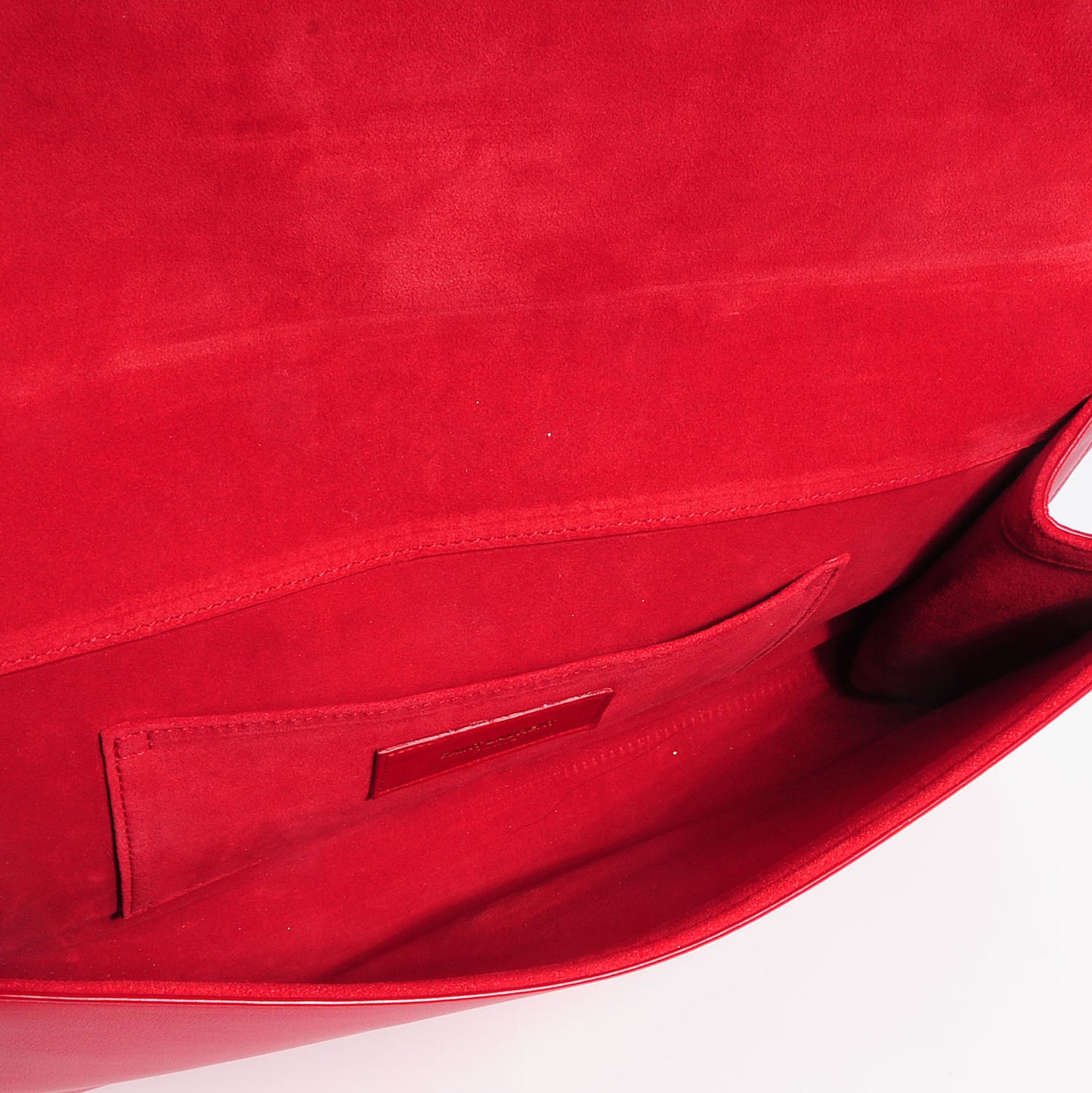 Calfskin Classic Y Clutch Red