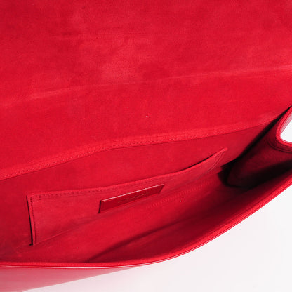 Saint Laurent Calfskin Classic Y Clutch Red 5 of 8