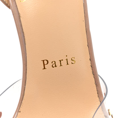 Christian Louboutin PVC Calf Alicoco Spikaqueen 100 Pumps 37 Nude 10 of 14