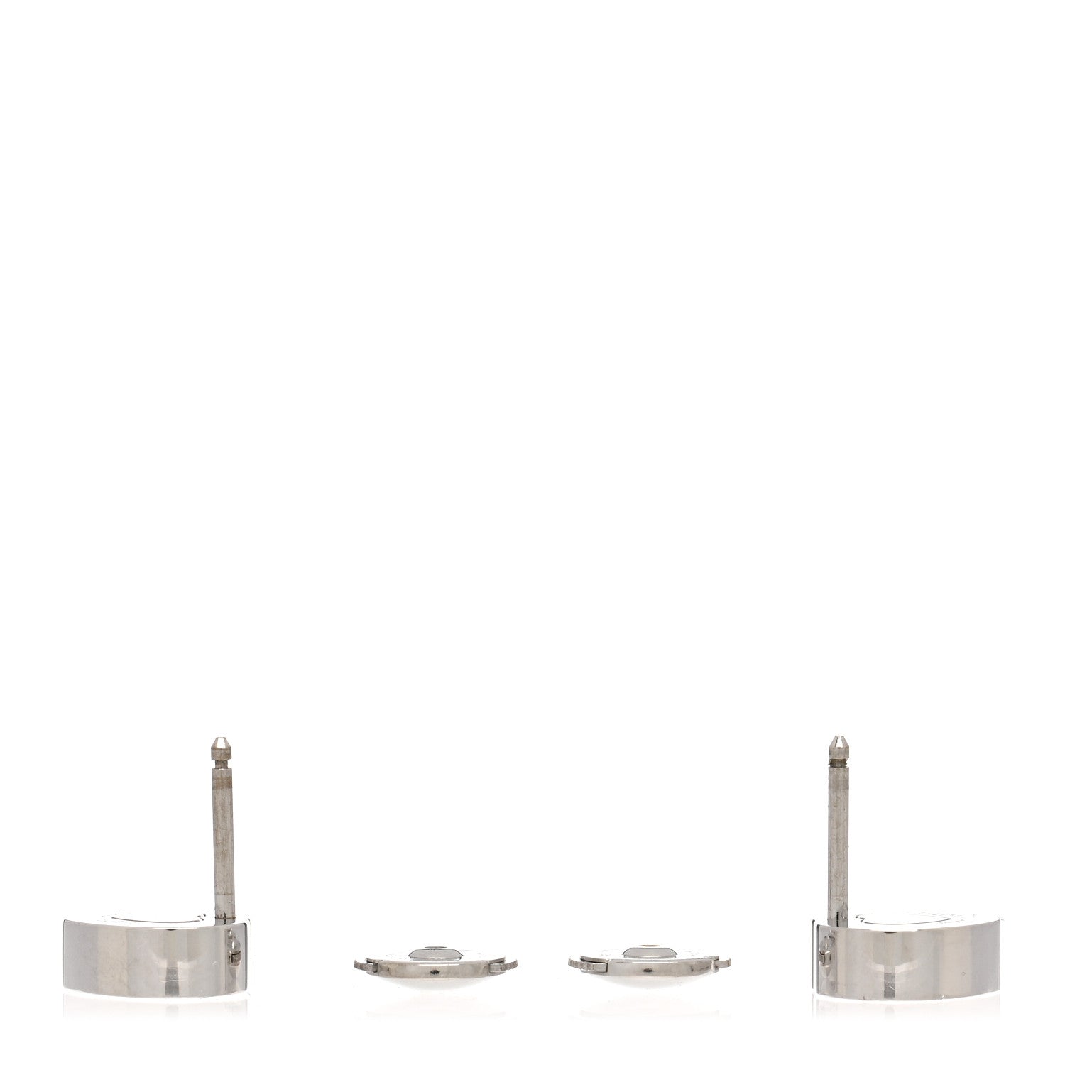 Chopard 18K White Gold Happy Diamonds Icons Heart Earrings 3 of 4