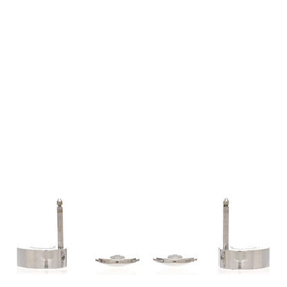 Chopard 18K White Gold Happy Diamonds Icons Heart Earrings 3 of 4