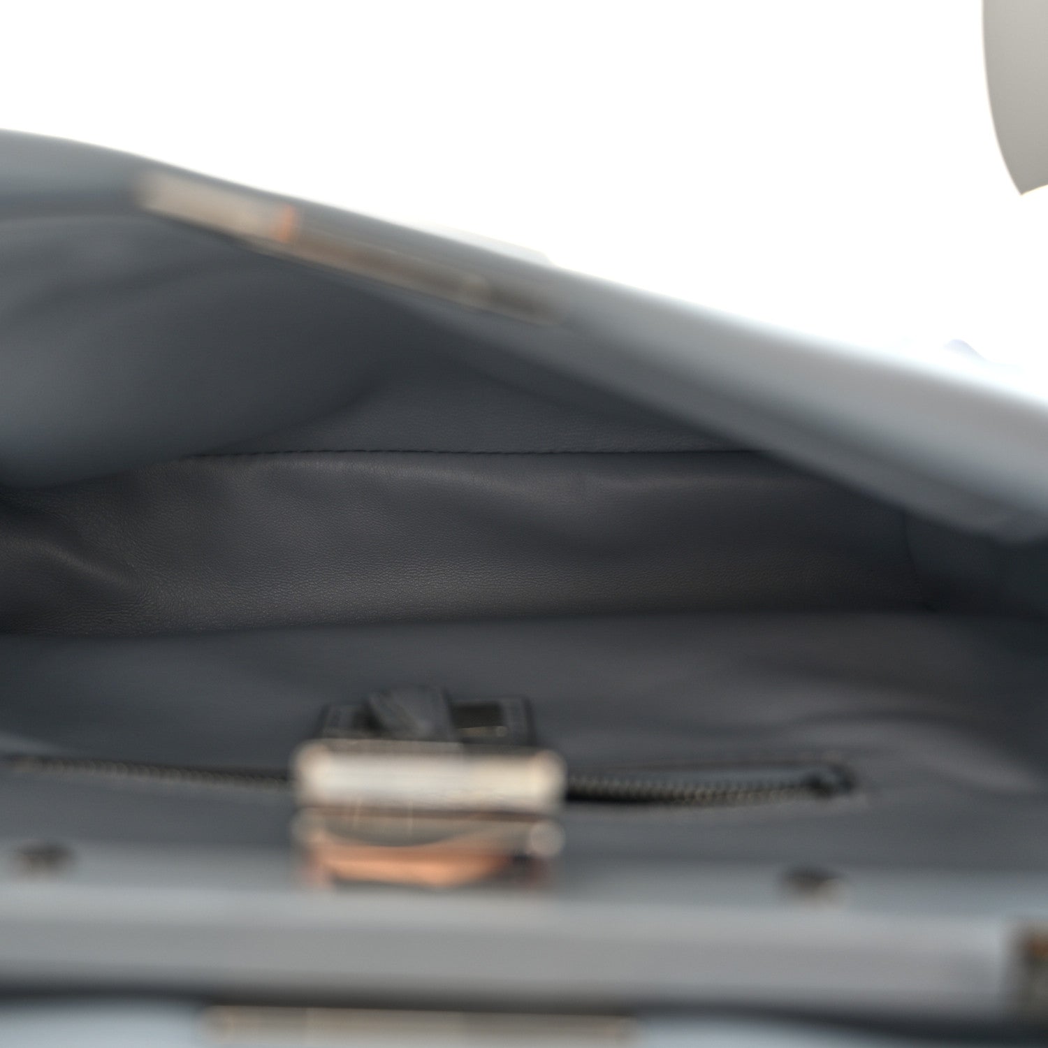 Fendi Nappa Flowerland Mini Peekaboo Iconic Satchel Light Blue 6 of 12