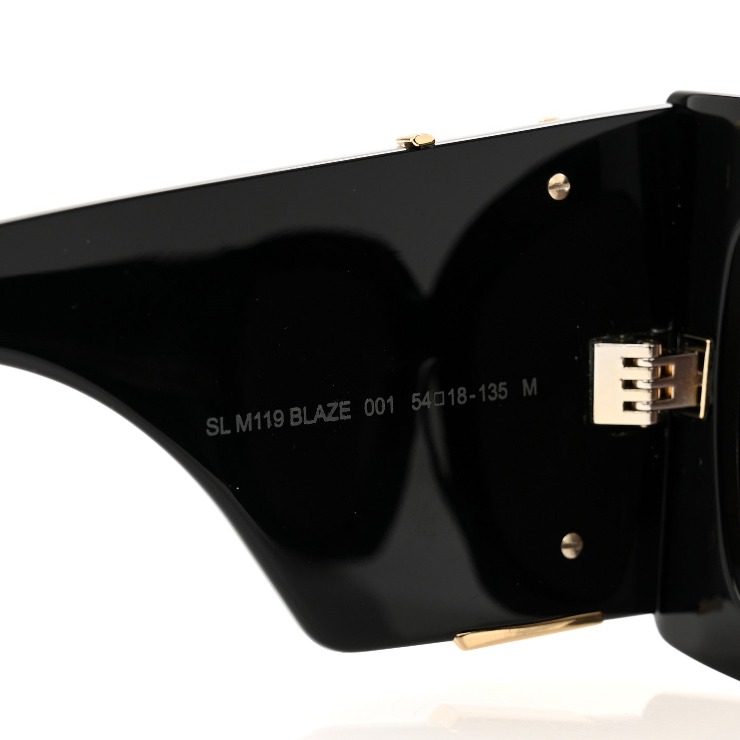 Saint Laurent Acetate Blaze Sunglasses SL M119 Black 7 of 7