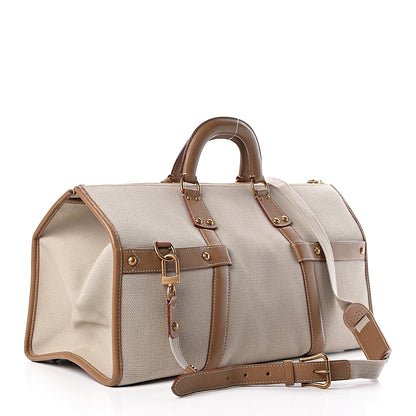 Louis Vuitton Toile Trianon Sac Neverfull Weekender 50 Beige 4 of 11
