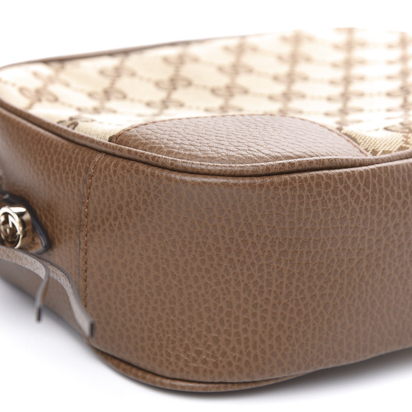 Monogram Mini Bree Messenger Bag Beige Tabacco