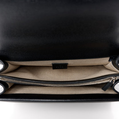 Gucci Calfskin Tropical Print Medium Dionysus Shoulder Bag Black Multicolor 5 of 11