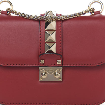 Valentino Garavani Vitello Small Glam Lock Rockstud Flap Red 8 of 8