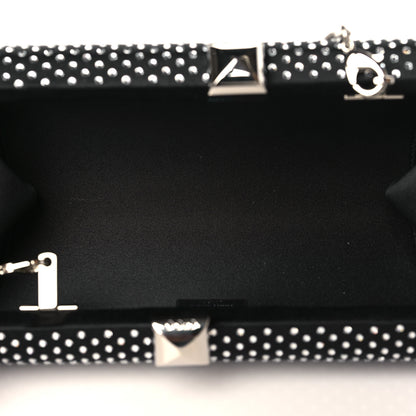 Jimmy Choo Satin Crystal Karlie Clutch Black 5 of 10