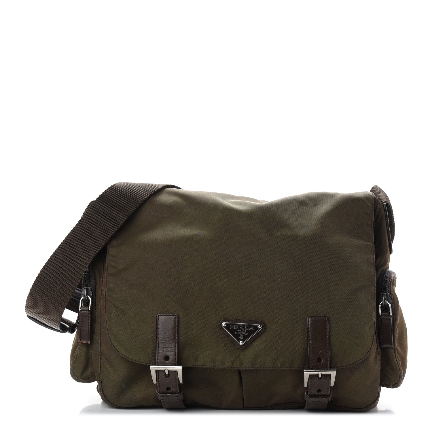 Prada Nylon Vela Sport Messenger Bag Bruciato 1 of 10
