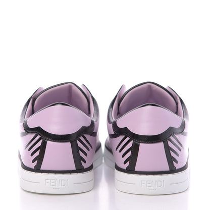 Fendi X JOSHUA VIDES Nappa Rockoclick Slip On Sneakers 38 Pink Xiloph White Black 7 of 10