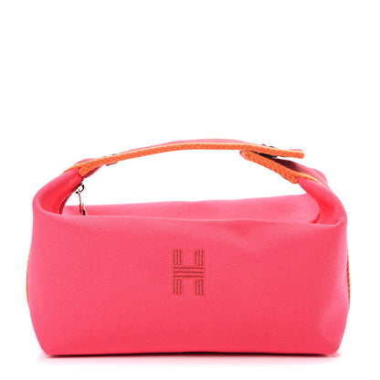 Hermes Canvas Small Bride-A-Brac Pouch Hibiscus 1 of 5