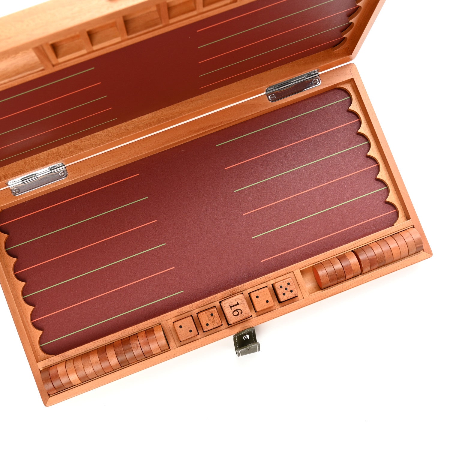 Hermes Natural Maple Wood Backgammon Game Set 17 of 17