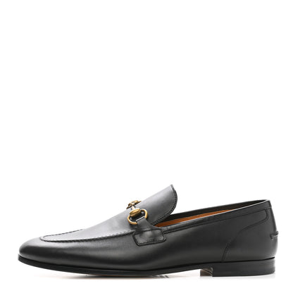Gucci Calfskin Horsebit Mens Jordaan Loafers 8 Black 1 of 8