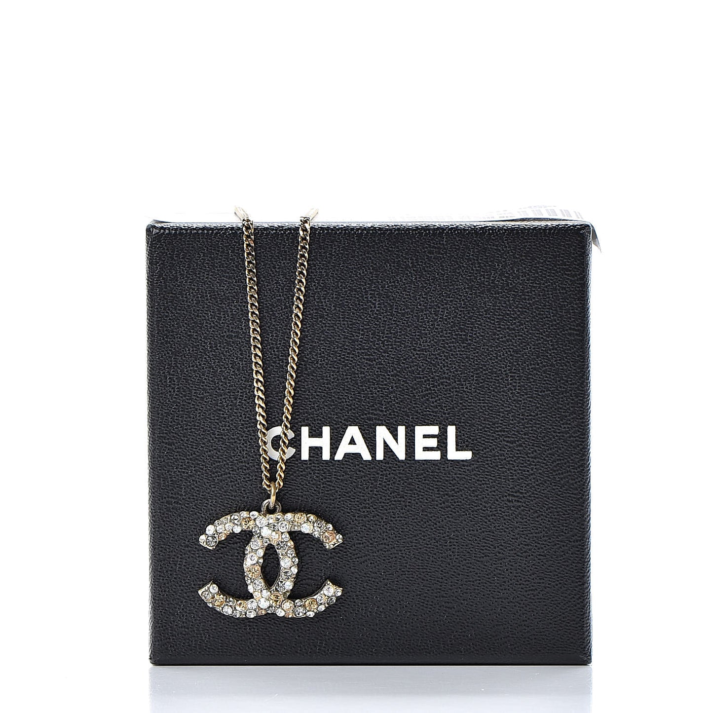 Crystal CC Necklace Multicolor Gold