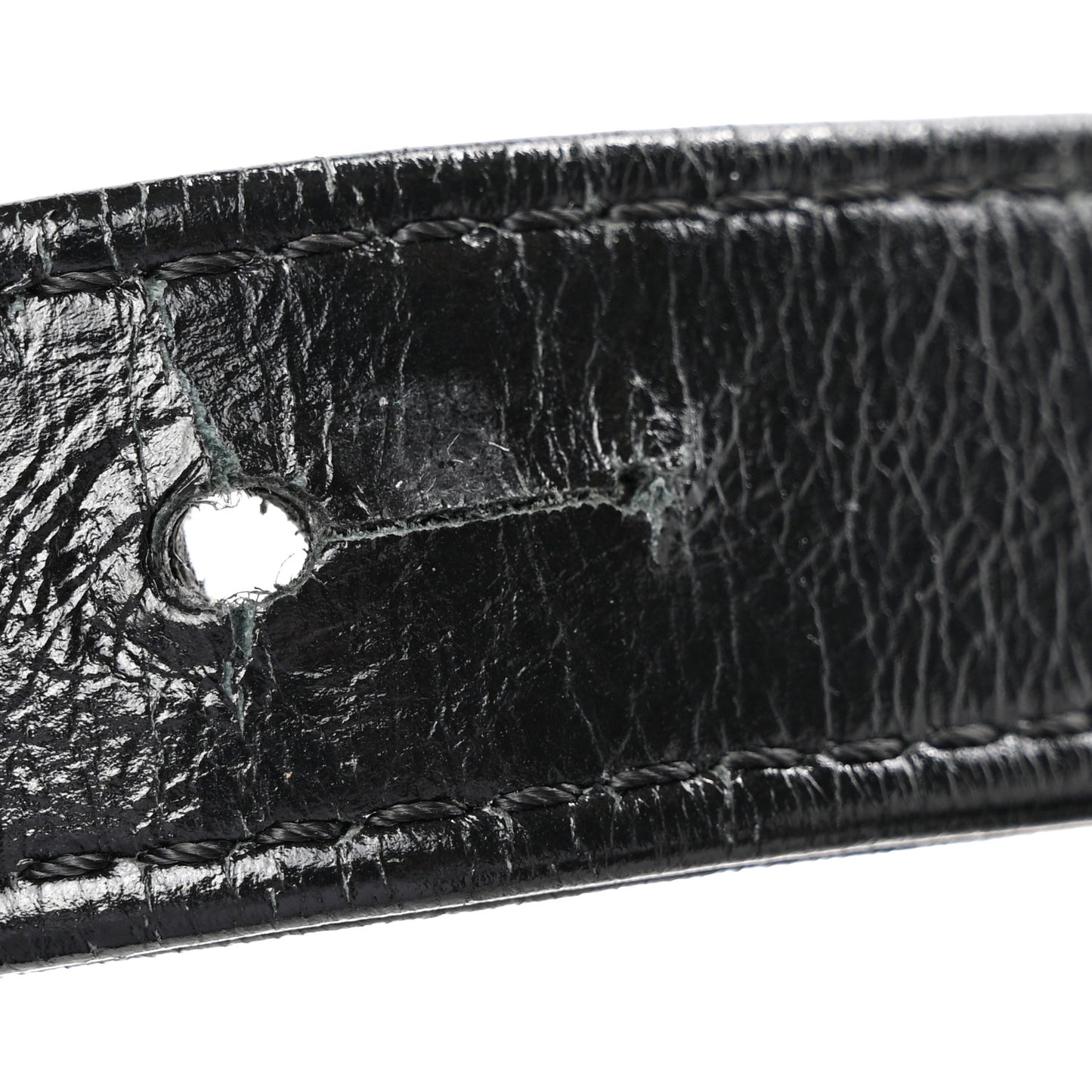 Aged Calfskin Quilted Maxi Gabrielle Hobo Black