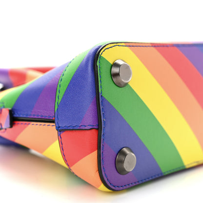 Balenciaga Smooth Calfskin Logo Rainbow XXS Ville Top Handle Bag Multicolor 10 of 12
