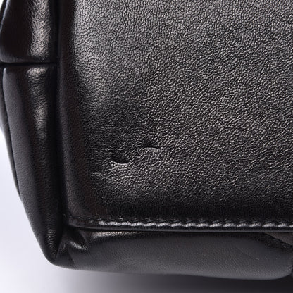 Saint Laurent Lambskin Quilted Small Loulou Puffer Monogram Chain Satchel Black 8 of 9