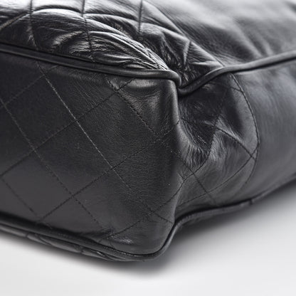Chanel Lambskin Shopping Tote Black 11 of 12