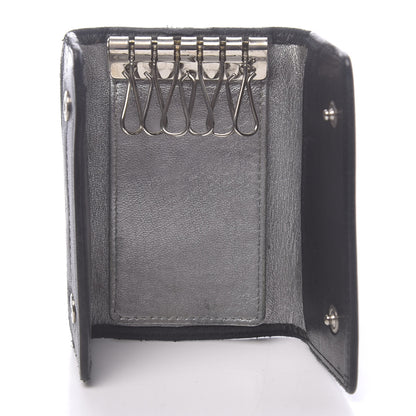 Chanel Lambskin Vertical Quilted 6 Key Holder Black 5 of 13