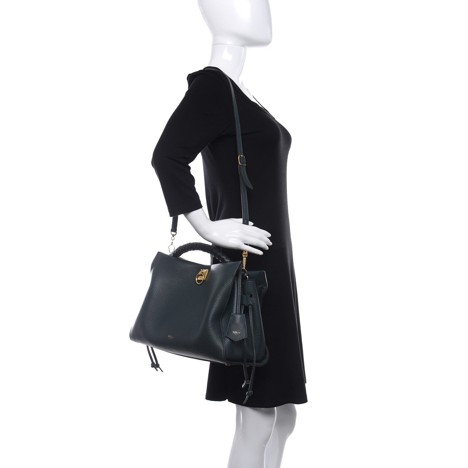 Mulberry Heavy Grain Iris Tote Mulberry Green 2 of 10