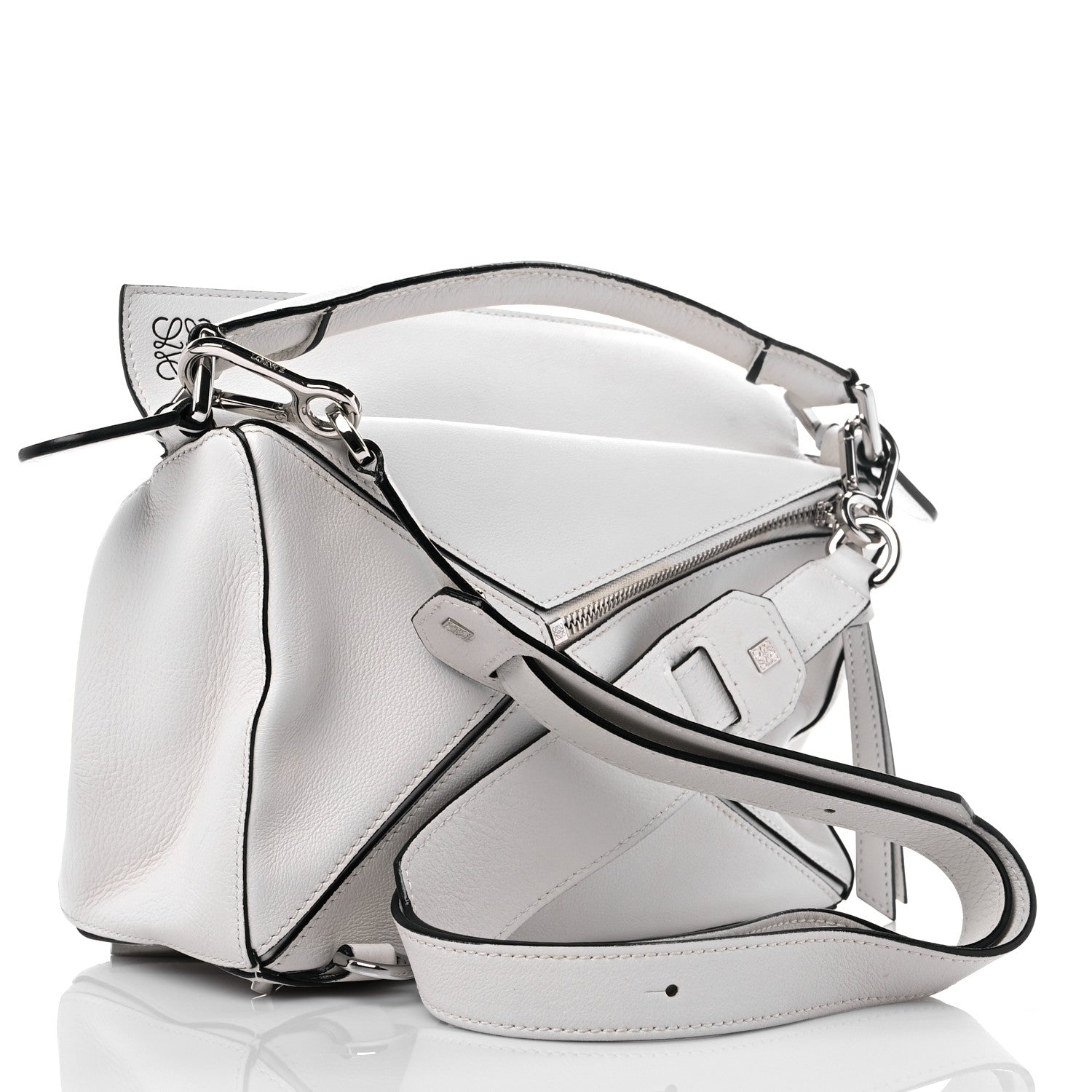 Loewe Calfskin Small Puzzle Bag Kaolin 2 of 13
