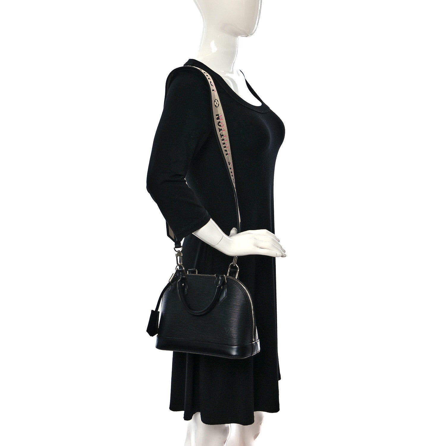 Louis Vuitton Epi Jacquard Alma BB Black 2 of 10