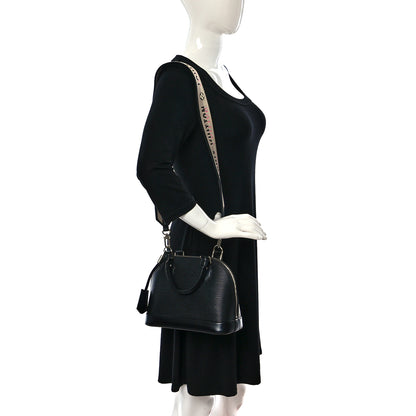 Louis Vuitton Epi Jacquard Alma BB Black 2 of 10