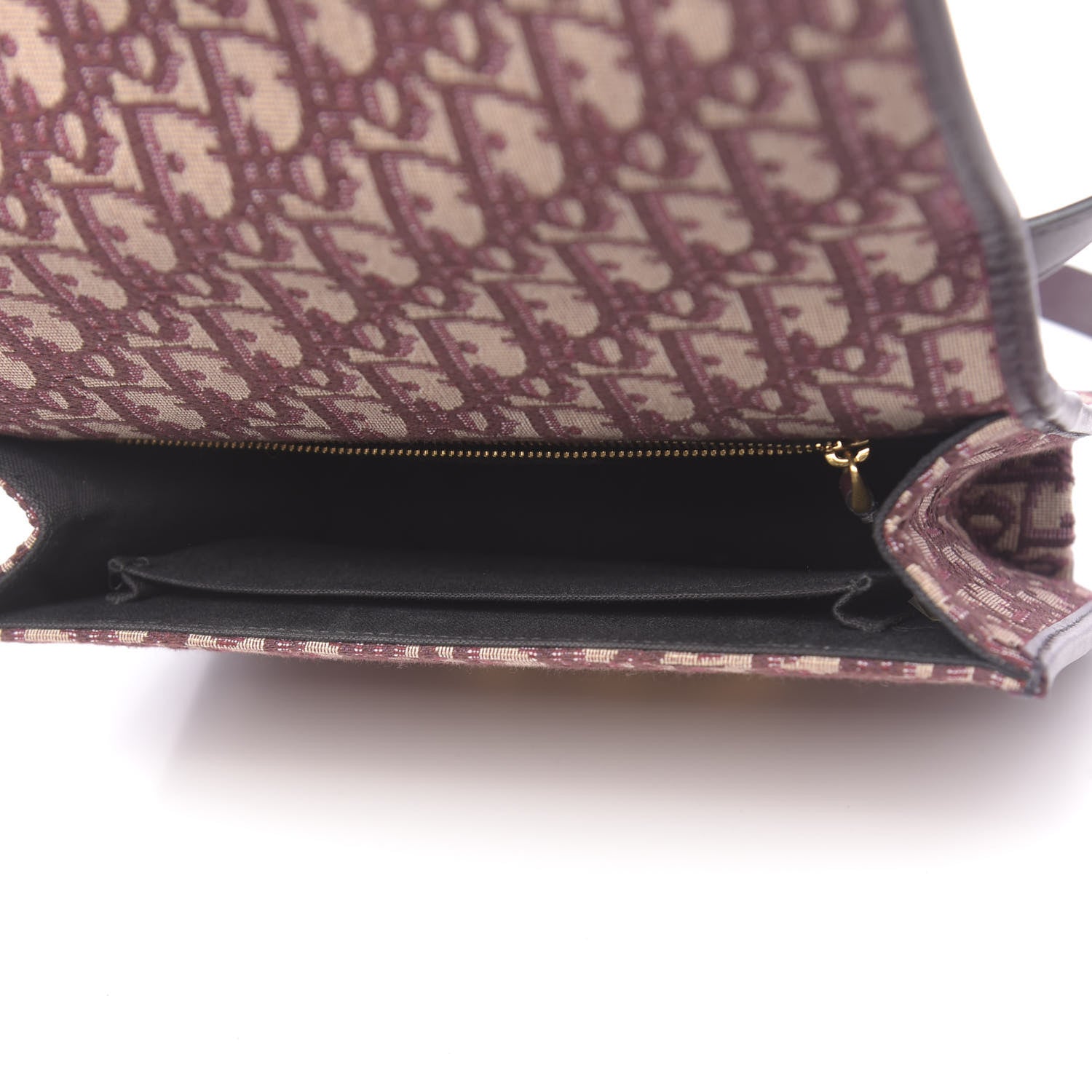 Christian Dior Oblique 30 Montaigne Flap Bag Burgundy 5 of 9