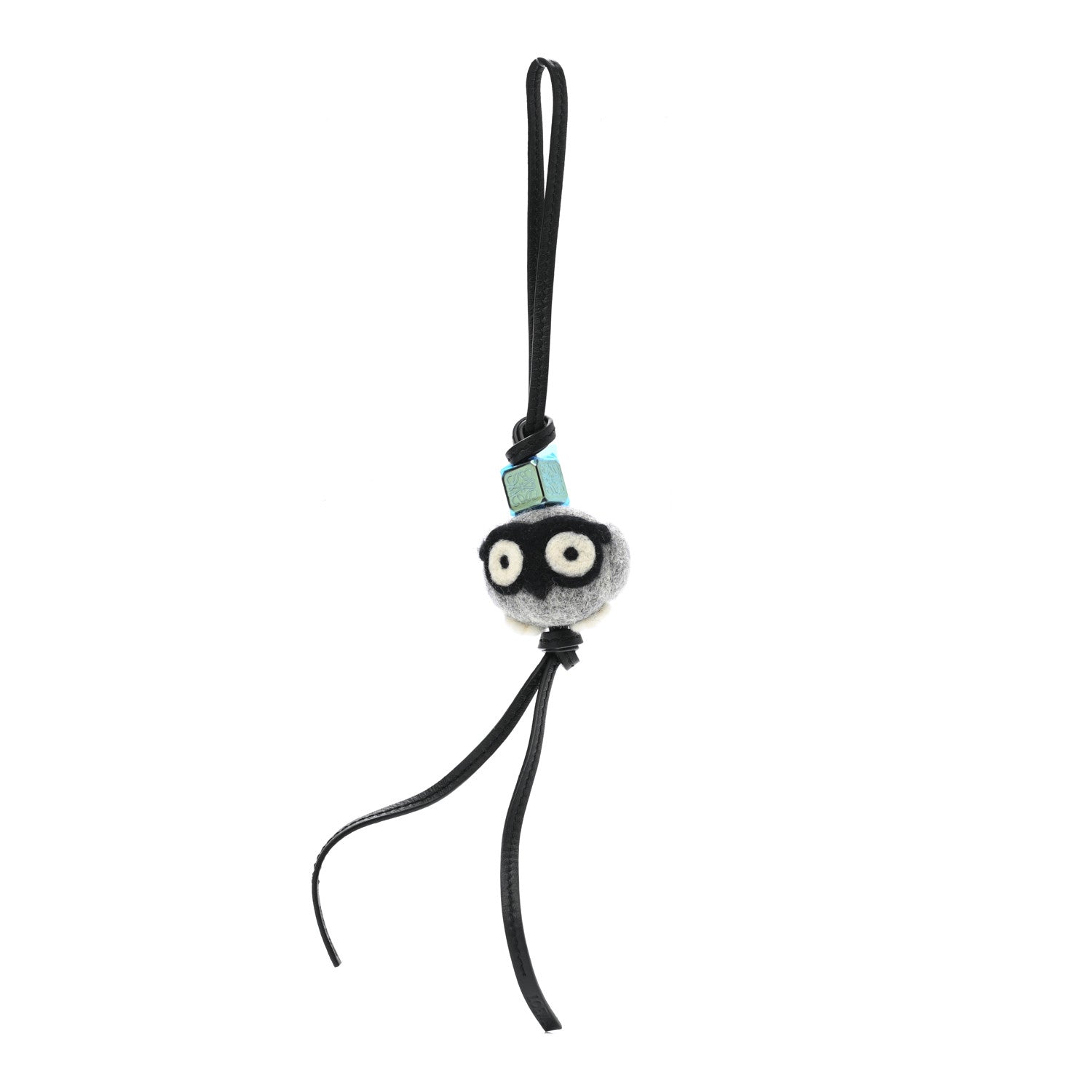 Loewe Felt Calfskin Baby Owl Bag Charm Grey 1 of 3