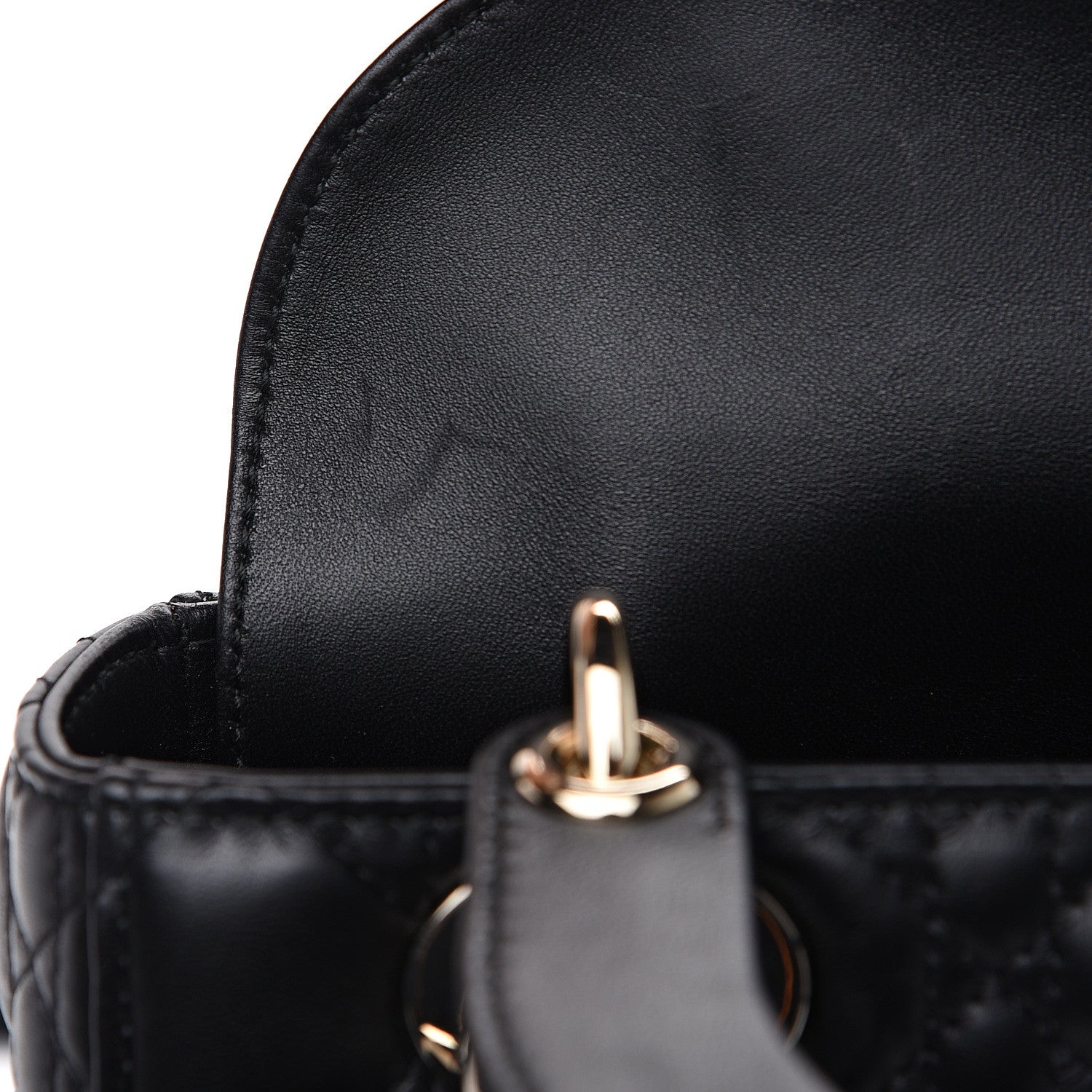 Christian Dior Lambskin Cannage My ABCDior Lady Dior Black 9 of 10