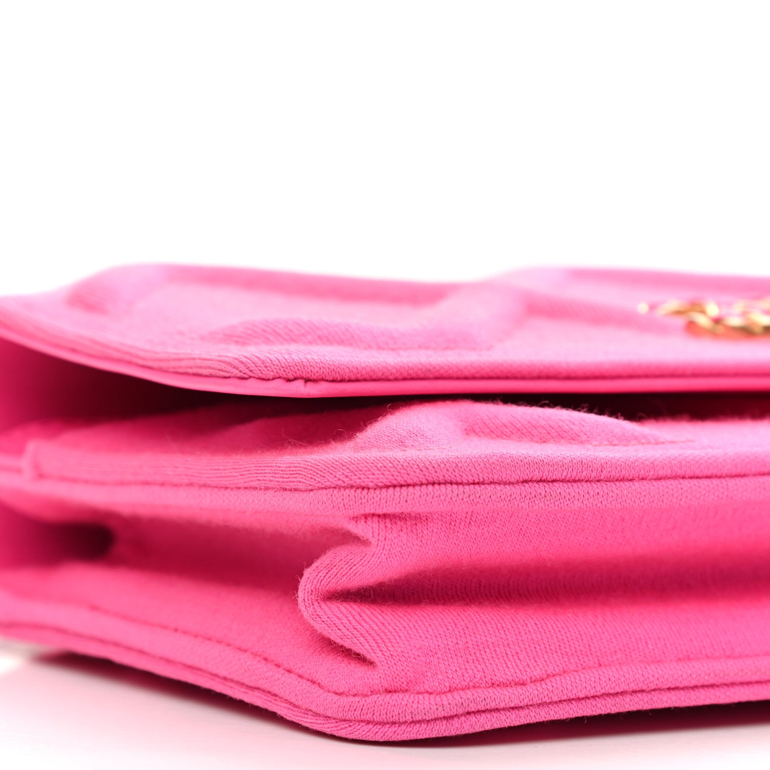 Chanel Jersey Quilted Chanel 19 Wallet On Chain WOC Pink 9 of 11
