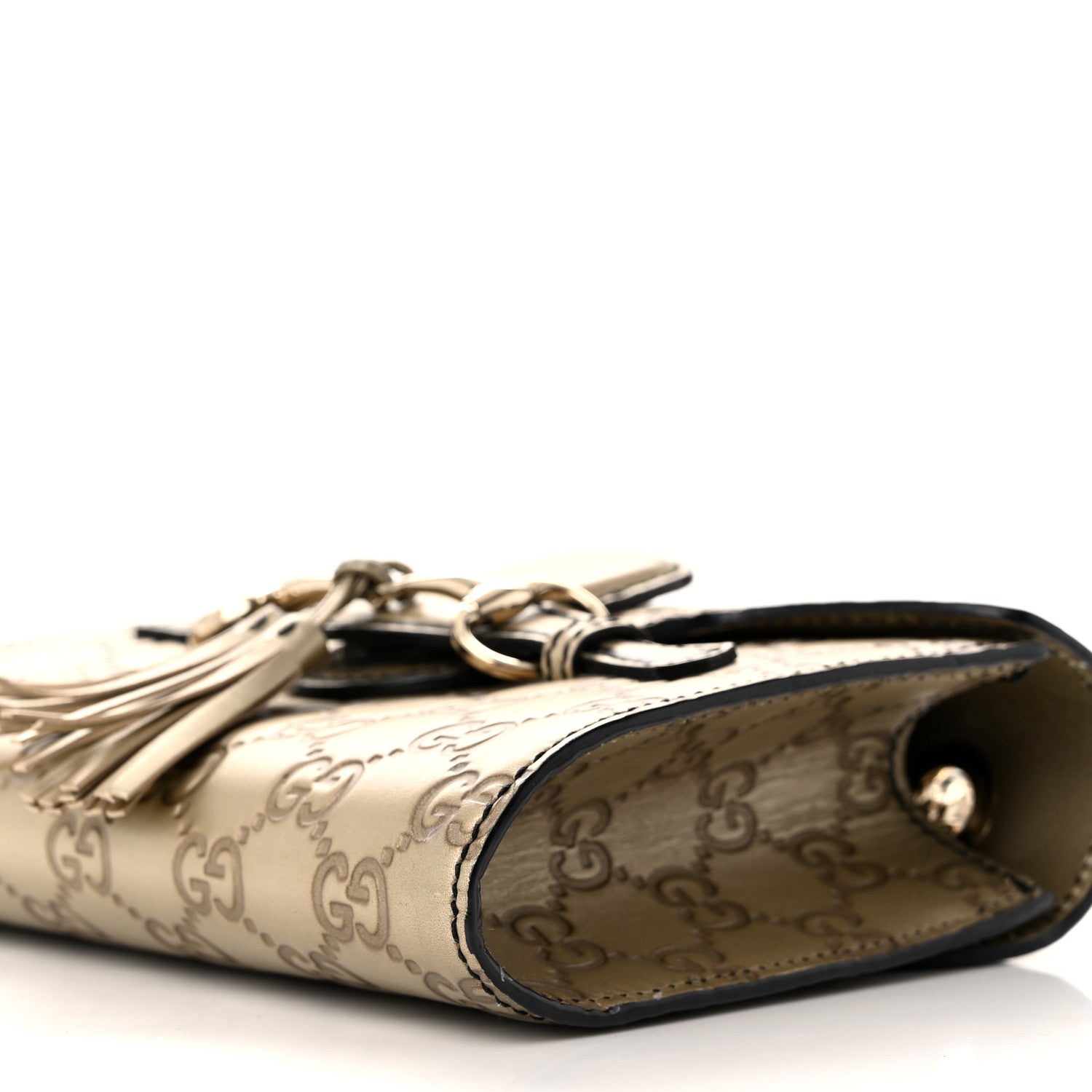 Gucci Guccissima Mini Emily Shoulder Bag Gold 10 of 12