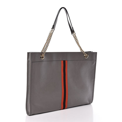 Gucci Calfskin Large Rajah Chain Tote Grey 4 of 11