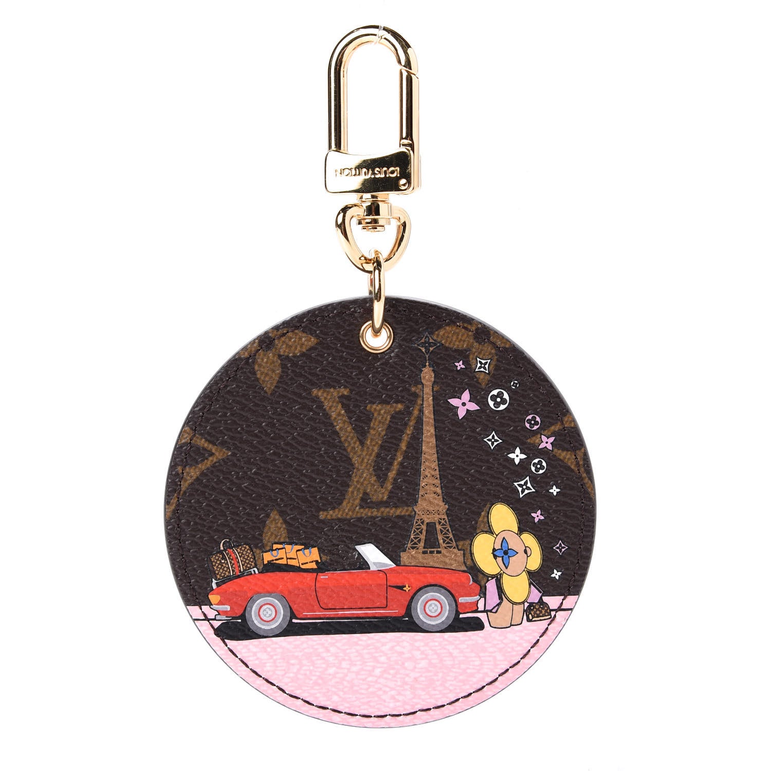 Louis Vuitton Monogram 2019 Christmas Animation Paris Bag Charm Key Ring 1 of 4